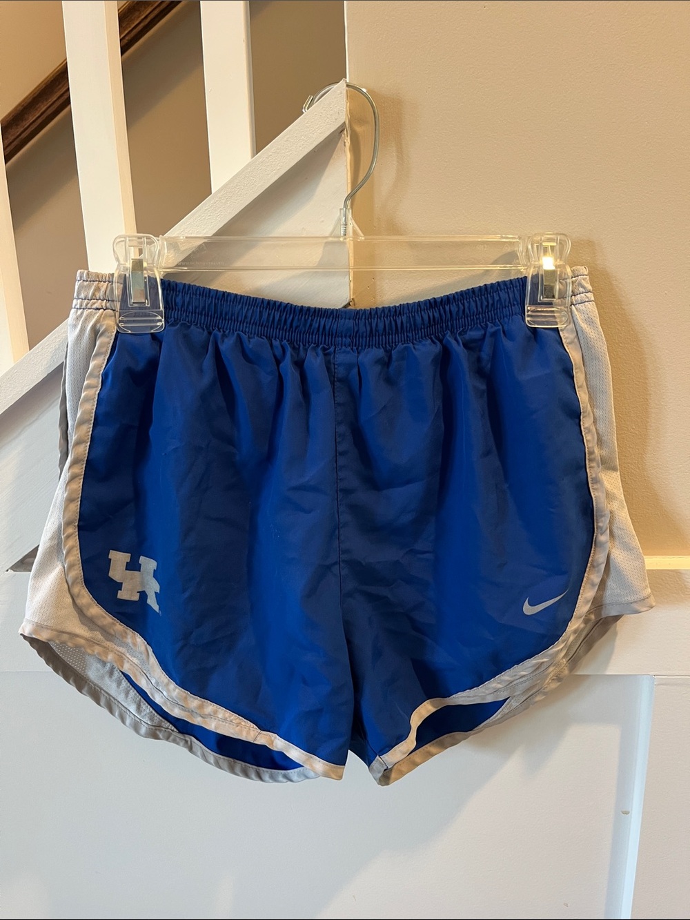 Nike Women's Royal Blue UK Athletic Shorts with White Trim